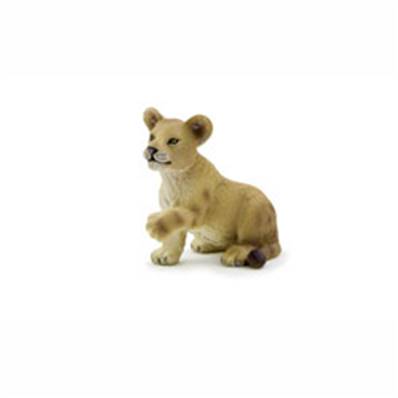 Figurine  Lionceau Assis 5 x 4.5 Cm