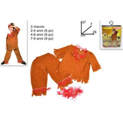 Costume Indienne 2-4/4-6/7-9 Ans