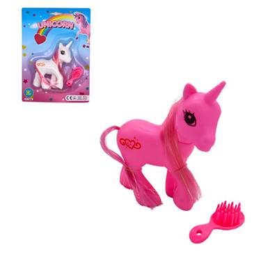 Blister Licorne à Coiffer 10 Cm