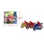 Blister Moto avec Pilote 3 Couleurs 16 Cm