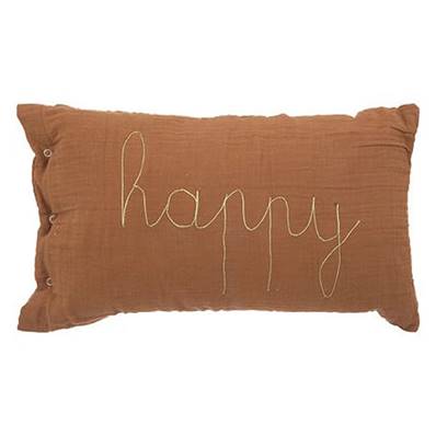 Coussin Rect. Double Gaze Nois. 