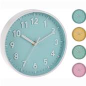 Horloge Murale 20,3 Cm 4 Couleurs Assorties