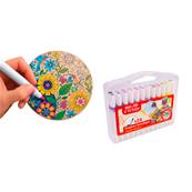Boite 24 Feutres Acrylique Multi Supports