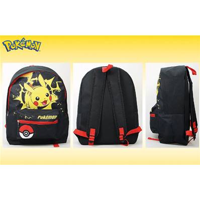 Sac à Dos Pokémon Noir ou Rouge 41 x 30 x 14 Cm 