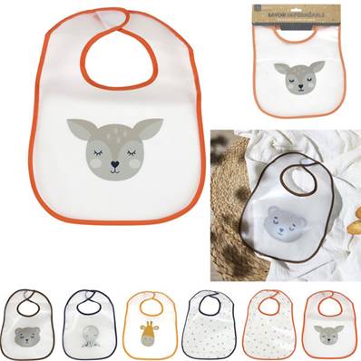 Bavoir Plastique Personnage