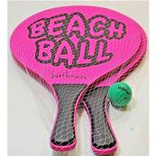 Raquette Beach Ball 8 cm 3  Coul
