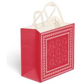 Sac Shopping Bandana Red 34 x 36  x14 Cm
