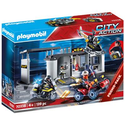 PLAYMOBIL - Quartier Général Transportable Policiers D'Élite