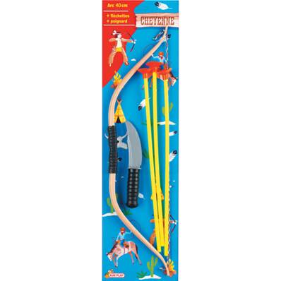 Arc Fleches et Poignard Indien 40 Cm