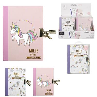 Journal Intime Licorne avec Cadenas 