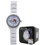 Montre Blanche Strass HELLO KITTY