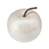 Pomme Céramique Nacré H7cm  (blanc ou noir) 