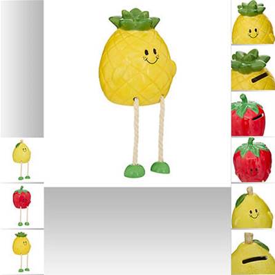 Tirelire Tutti Frutti  18cm Dolomite  