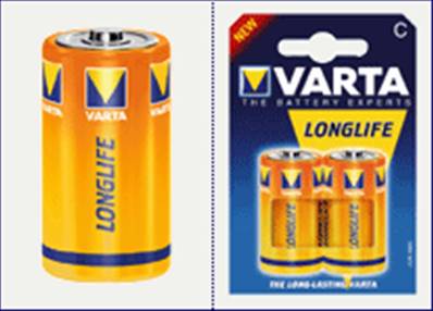Bl 2 piles LR14 salines VARTA 