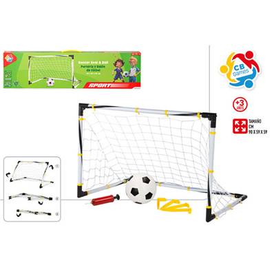 Kit De 2 Mini Cages De Football + Ballon 90 X 59 X 59 Cm