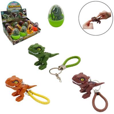 Animal Dino 8 Cm Mordeur Oeuf avec PC 3 Couleurs