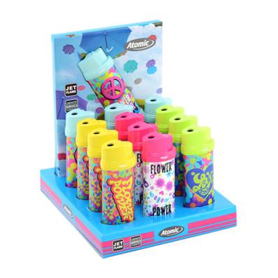 Briquet Jet Flamme Décors Flower Power 