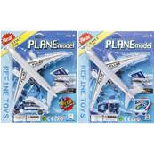 Blister Avion avec Accessoires 21 x 25 Cm