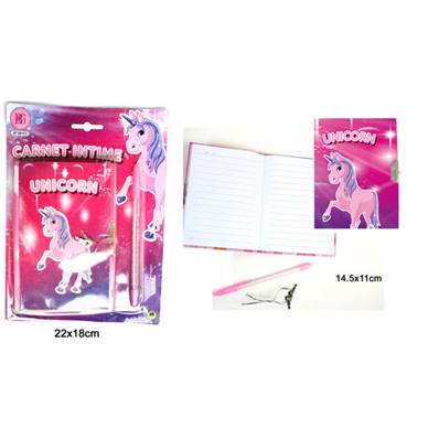 Carnet Intime Licorne 14.5 x 11 cm