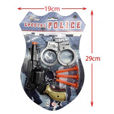 Blister Set Spécial Police Pistolet avec Menottes