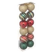 Boule de Noël x 12 "Delice" 4cm