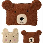 Trousse Peluche Enfant 2 Design Assortis  20 x 14 Cm