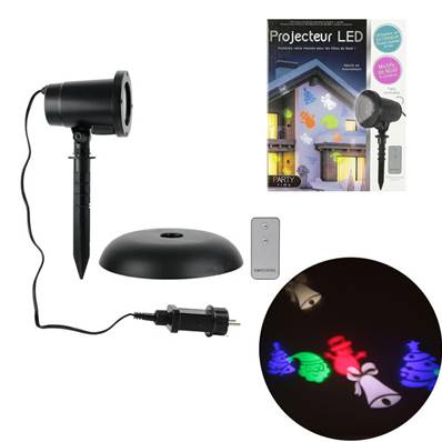 Projecteur Ext Led Deco Noel Telecommande 