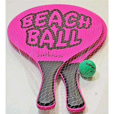 Raquette Beach Ball 8 cm 3  Coul