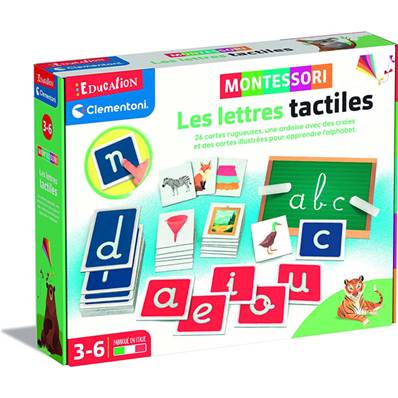 CLEMENTONI - Les Lettres Tactiles - Montessori