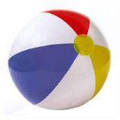 Ballon à Tranche Multicolore Plage 51 Cm 