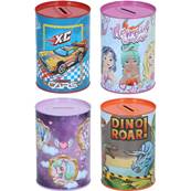 Tirelire Ø8cm Motif Cartoon