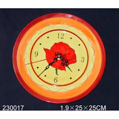 Horloge Coquelicot 25 Cm