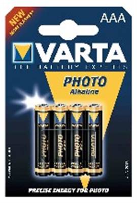 Bl 4 piles R3 AAA  alcalines - varta longlife 