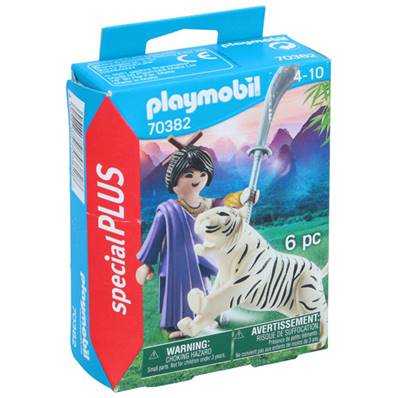 PLAYMOBIL Guerrier et Tigre