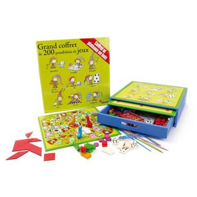 Coffret bois 200 jeux