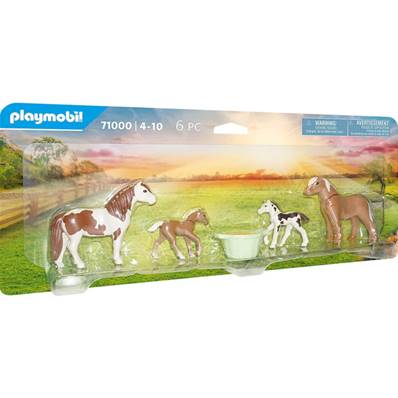 Playmobil - 2 Poneys Islandais Et Poulains -