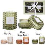 Bougie Parfumée x2 Coffret Jardin 