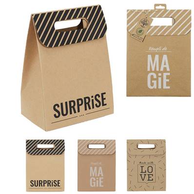 Pochette Pliable Kraft 20 x 12 x 27 Cm