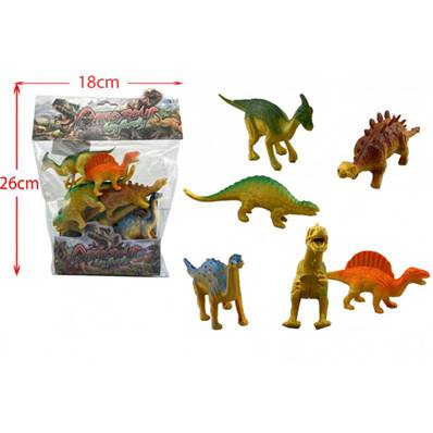 Sac 6 Dinosaures 20 x 29 Cm