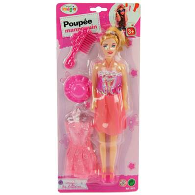 Blister Poupée Lisa Mannequin 28 Cm avec Accessoires