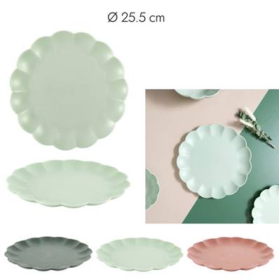 Assiette Plastique Iris D25.5cm 