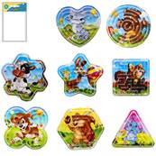 Jeu de patience labyrinthe 6 Cm 8 Formes