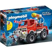 PLAYMOBIL - 4 x4 De Pompier Avec Lance Eau