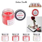 Bougies Mini Bocal Mots d'Amour