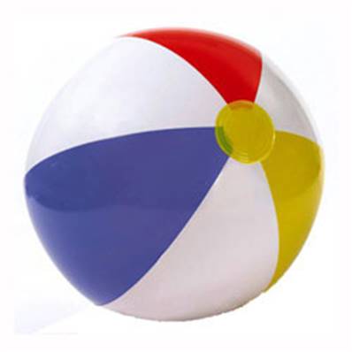 Ballon à Tranche Multicolore Plage 51 Cm 