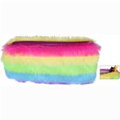 Trousse Peluche Arc en Ciel  22 x 12 Cm