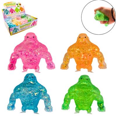 Gorille AntiStress 10 Cm 4 Couleurs Assorties