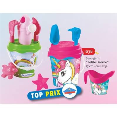 Seau Garni 17 cm Licorne