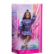 Barbie Poupée Deluxe Style Métallisée Bleu