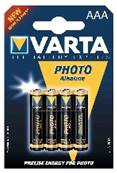 Bl 4 piles R03 alcalines VARTA